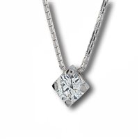 Collana Gemoro Donna Diamanti in Oro bianco Diamante 0.14 Ct PB0047BIA14 - PB0047BIA14